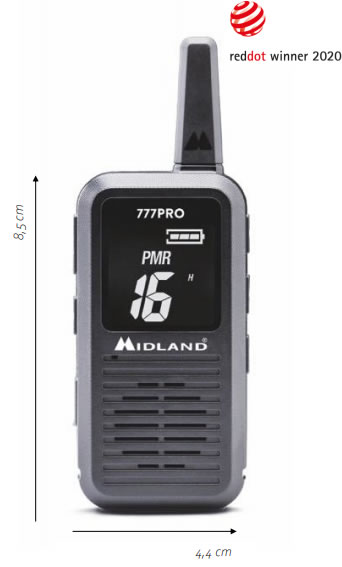 Midland 777 pro ricetrasmittente per ristorante camerieri cucina